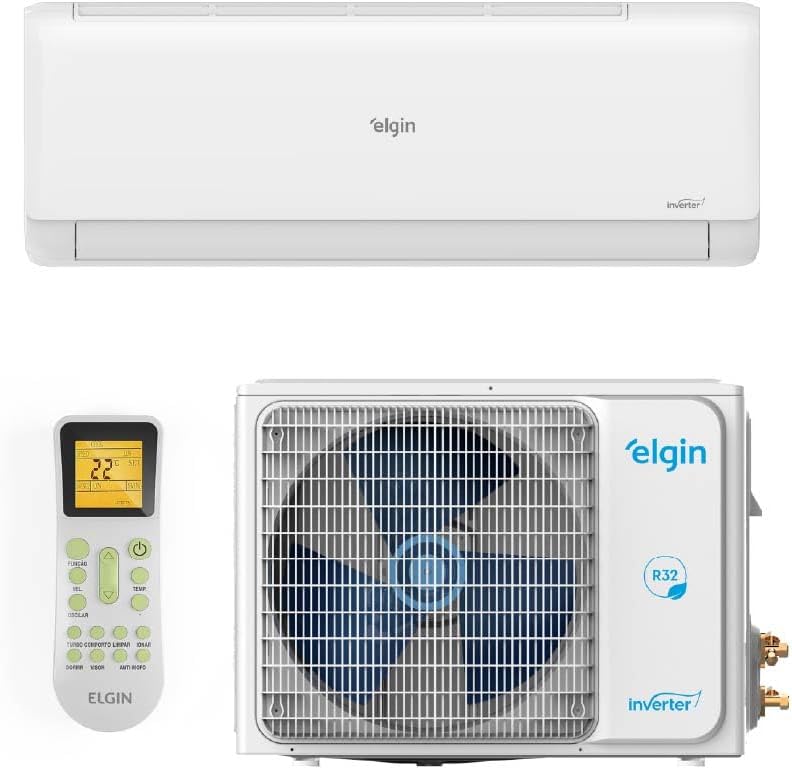 Ar Condicionado Split Hi-Wall Elgin Eco Inverter II Connect 12.000 Btus Frio 220V R-32