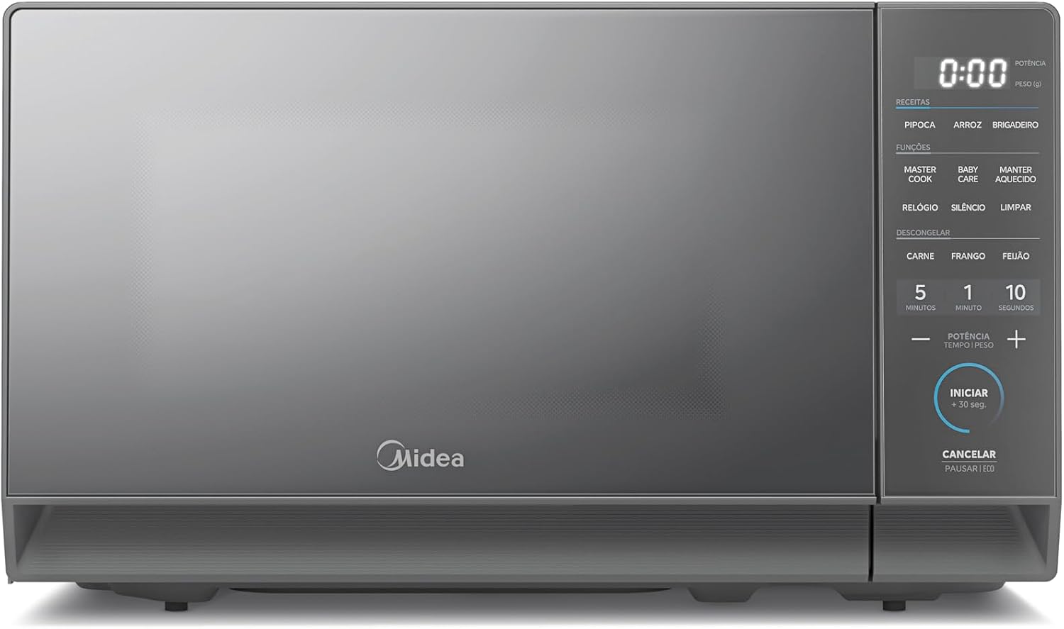Micro-ondas 20L Prata Porta Espelhada MasterCook Midea 110V