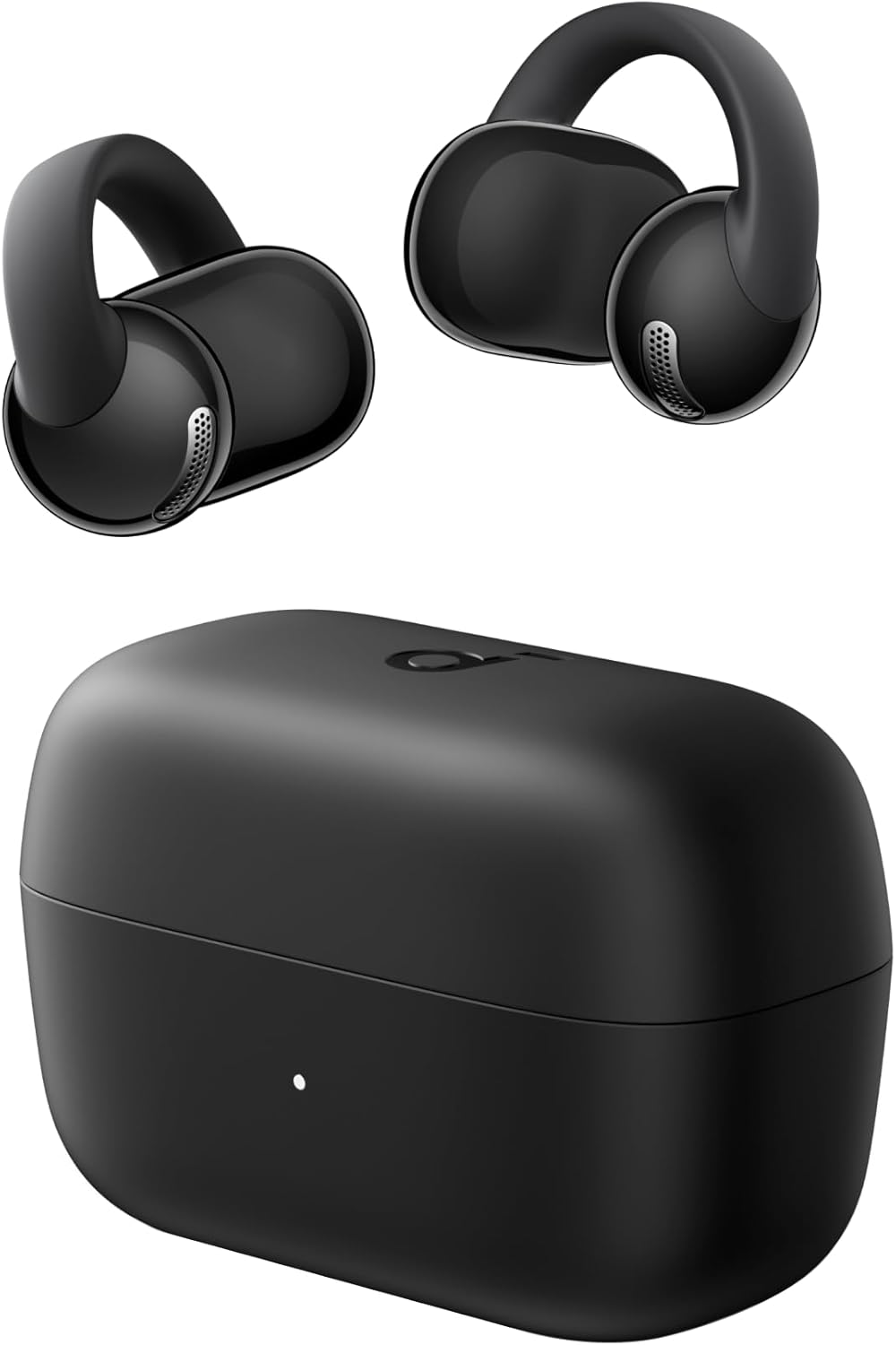 soundcore C50i da Anker, Fone de Ouvido Bluetooth 6.0, Fones de Escuta Aberta, Ultraconforto, Design FlexiClip, Drivers de 12mm Graves Potentes, Chamadas Nítidas IA, 28H de Uso, Hi-Res, IP55, Preto