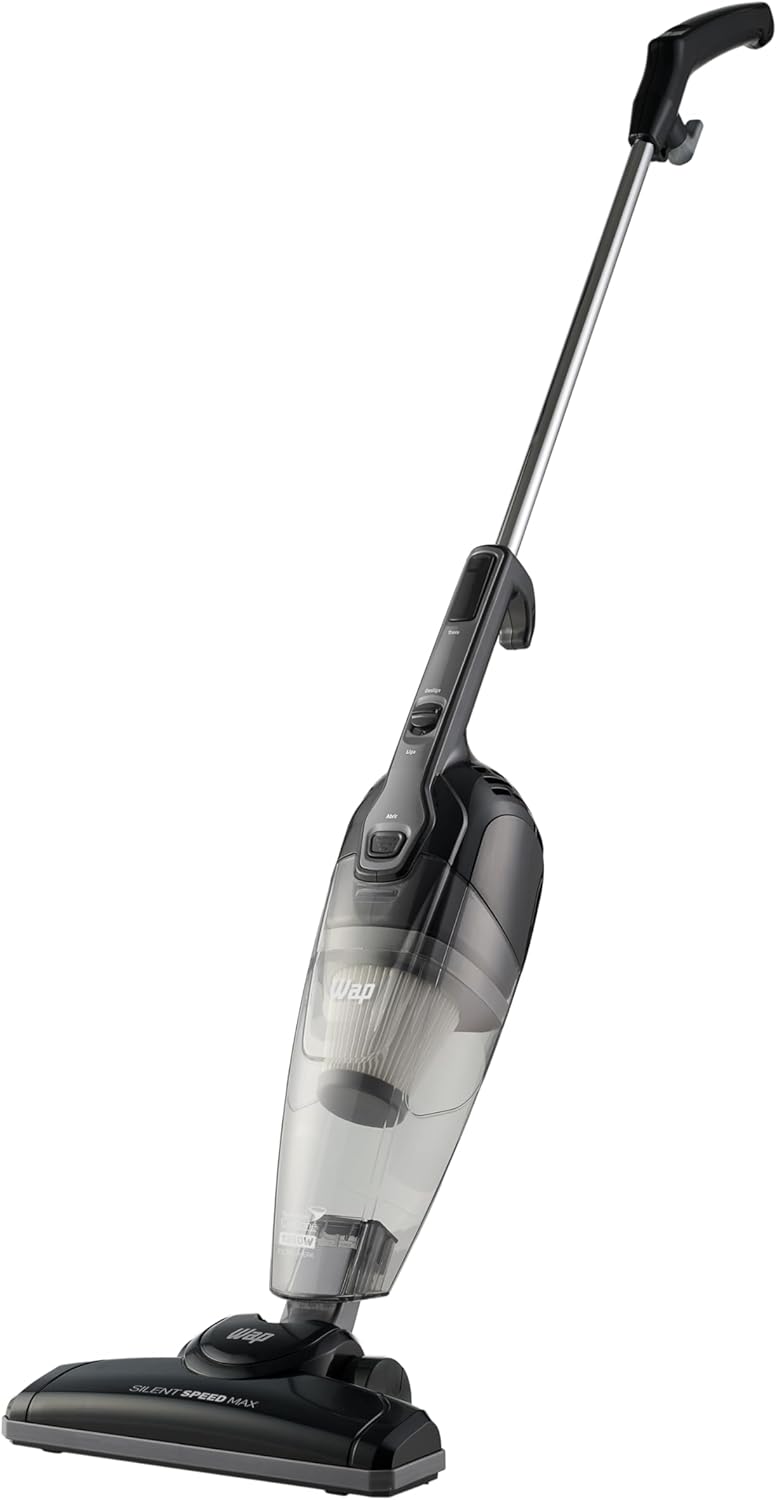 WAP Aspirador de Pó Vertical SILENT SPEED MAX 3 em 1, Compacto, 1 Litro, com Extensor Removível, 145mbar 1350W 220V